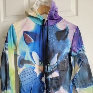 NWOT Sonic the hedgehog Hoodie. size Small